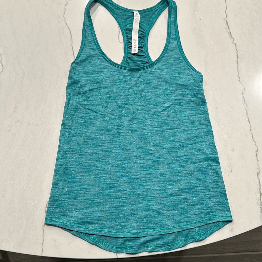 Lululemon Teal color racerback Tank size 2/XS